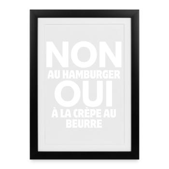 Bretagne, Breton, celte - Affiche encadrée (27 × 37 cm) - noir - Devant