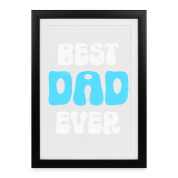 Father Dad - Framed poster (27 × 37 cm) - black - Front