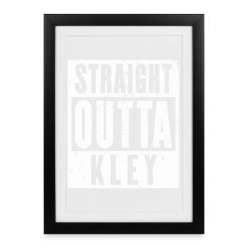 Kley, Ruhrgebiet, Ruhrpott, Dortmund Stadtteil - Gerahmtes Poster (27 × 37 cm) - Schwarz - Vorne