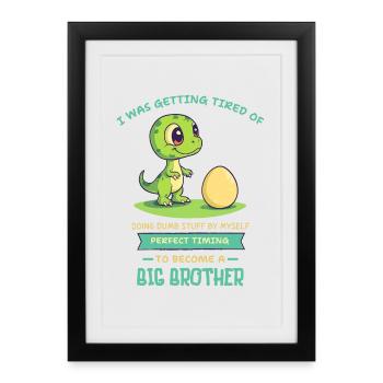 Grumpy Fussy Bold Text Logo - Affiche encadrée (27 × 37 cm) - noir - Devant