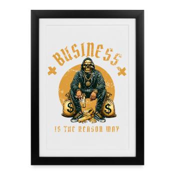 Vie de gangster - Affiche encadrée (27 × 37 cm) - noir - Devant