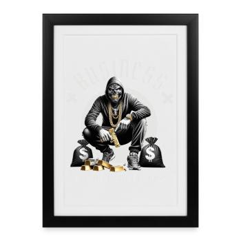 Gangster Life - Framed poster (27 × 37 cm) - black - Front