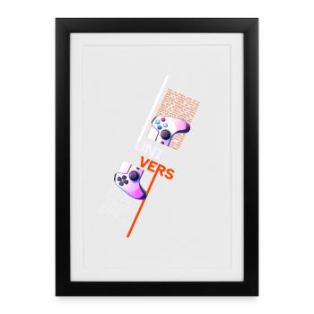Universe Games Fusion Controllers - Framed poster (27 × 37 cm) - black - Front