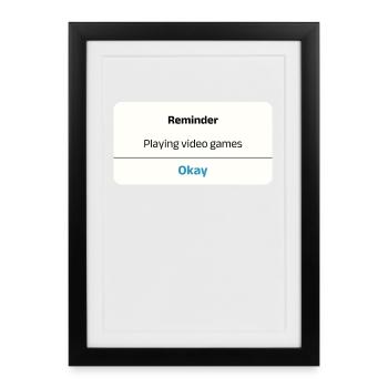 Game On! Tee - Perfect Gift for Gamers - Framed poster (27 × 37 cm) - black - Front