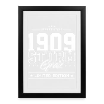 Sturm Graz - Framed poster (27 × 37 cm) - black - Front