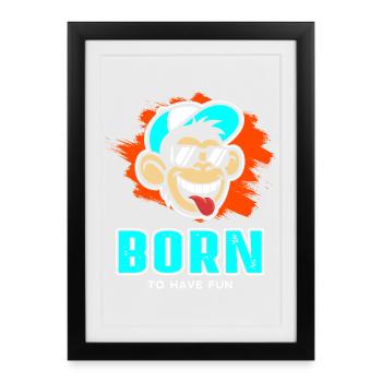 source - Affiche encadrée (27 × 37 cm) - noir - Devant