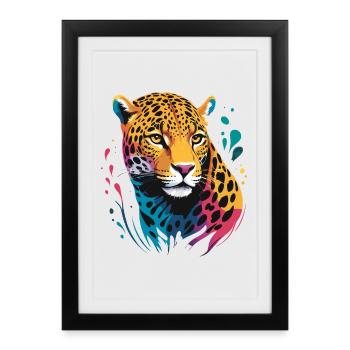 Jaguar - Affiche encadrée (27 × 37 cm) - noir - Devant