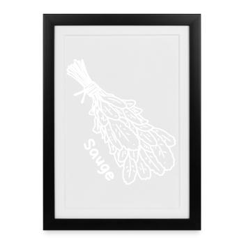 Bundle of Sage - Framed poster (27 × 37 cm) - black - Front