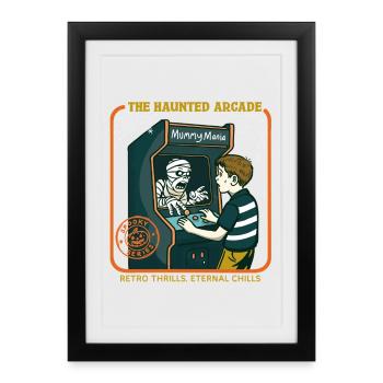 L’arcade hantée - Affiche encadrée (27 × 37 cm) - noir - Devant
