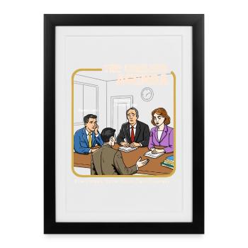 The Useless Agenda - Framed poster (27 × 37 cm) - black - Front