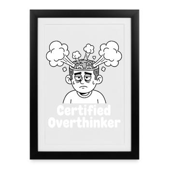 Réfléchisseur certifié - Affiche encadrée (27 × 37 cm) - noir - Devant