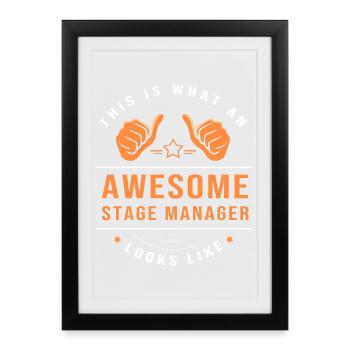 Théâtre - Affiche encadrée (27 × 37 cm) - noir - Devant