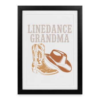 Bottes de grand-mère en ligne - Affiche encadrée (27 × 37 cm) - noir - Devant