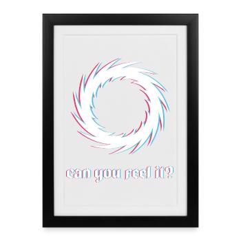 Can You Feel It Spiral - Framed poster (27 × 37 cm) - black - Front