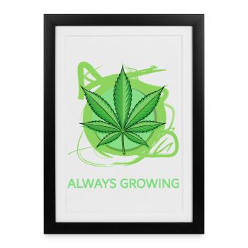 Always Growing - Framed poster (27 × 37 cm) - black - Front
