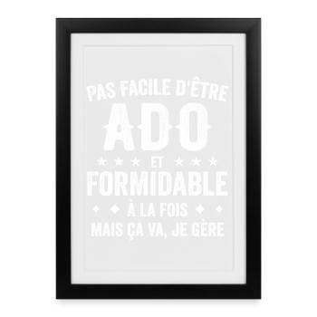 Großartiger Teenager - Gerahmtes Poster (27 × 37 cm) - Schwarz - Vorne