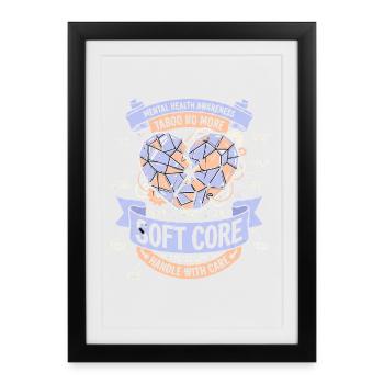 Handle with care - Framed poster (27 × 37 cm) - black - Front