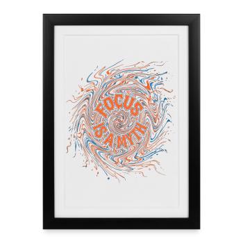 Focus Myth - Framed poster (27 × 37 cm) - black - Front