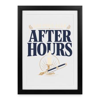 Poetcore Poet Poetry Dark Academia Gift - Framed poster (27 × 37 cm) - black - Front