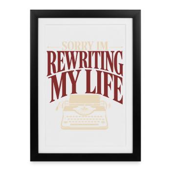Poetcore Poet Poetry Dark Academia Gift - Framed poster (27 × 37 cm) - black - Front