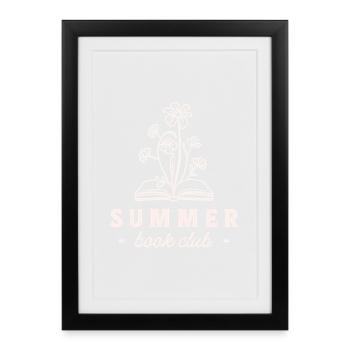 Groupe de lecture du club de lecture d’été - Affiche encadrée (27 × 37 cm) - noir - Devant