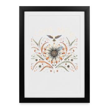 Cadeau de Mommy Saying pour la fête des mères et l’anniversaire - Affiche encadrée (27 × 37 cm) - noir - Devant