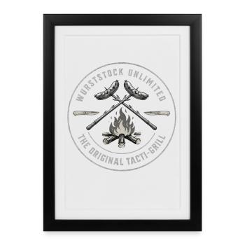 Original Tactical Grill Emblem - Framed poster (27 × 37 cm) - black - Front