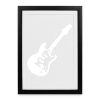 Guitar Music Gift Guitarist - Framed poster (27 × 37 cm) - black - Front