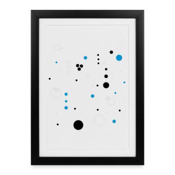 bubbles - Framed poster (27 × 37 cm) - black - Front