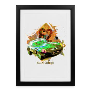 Rally Classico62 - Affiche encadrée (27 × 37 cm) - noir - Devant