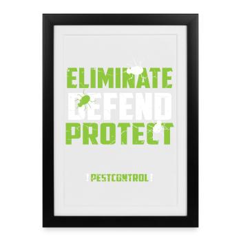 Exterminator - Framed poster (27 × 37 cm) - black - Front