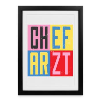 Responsable du design - Affiche encadrée (27 × 37 cm) - noir - Devant