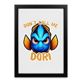 Angry Dori - Framed poster (27 × 37 cm) - black - Front
