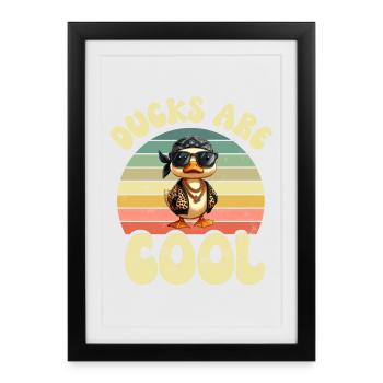Duck Ducks - Framed poster (27 × 37 cm) - black - Front