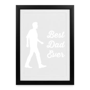 Vater - Gerahmtes Poster (27 × 37 cm) - Schwarz - Vorne