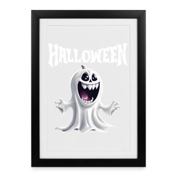 Halloween, Ghost, Celebrate Halloween - Framed poster (27 × 37 cm) - black - Front