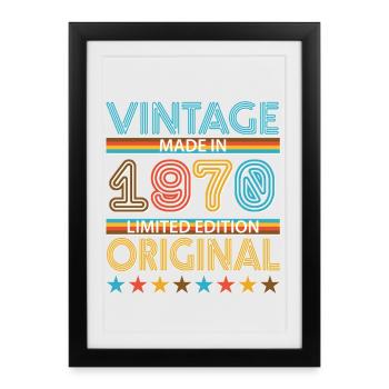 1970 - Framed poster (27 × 37 cm) - black - Front