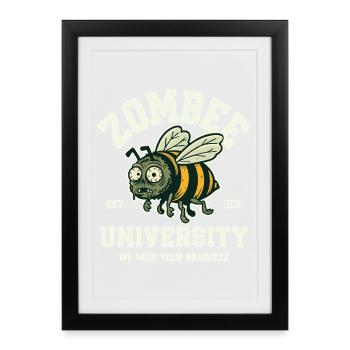 Zombee University - Framed poster (27 × 37 cm) - black - Front