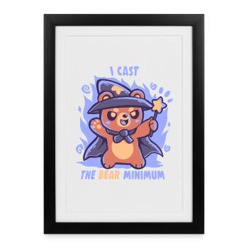 The Bear Minimum Spell - Framed poster (27 × 37 cm) - black - Front