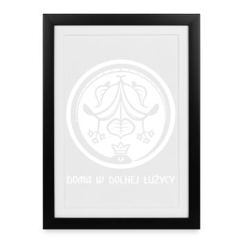 Ouroboros of the Spreewald white - Framed poster (27 × 37 cm) - black - Front