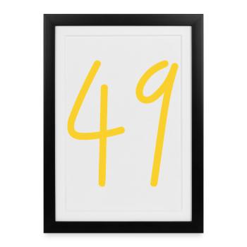 49 - Framed poster (27 × 37 cm) - black - Front