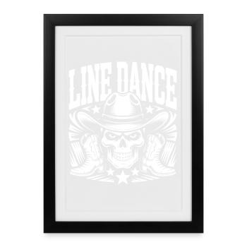 Lone Dance Skull Rodeo - Framed poster (27 × 37 cm) - black - Front