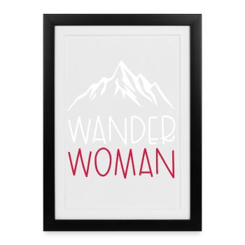 Wander Woman - Framed poster (27 × 37 cm) - black - Front