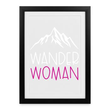 Wander Woman - Framed poster (27 × 37 cm) - black - Front