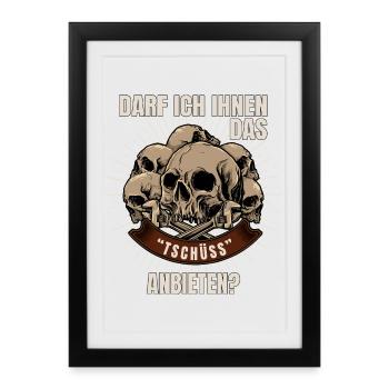 Puis-je vous dire au revoir - Affiche encadrée (27 × 37 cm) - noir - Devant