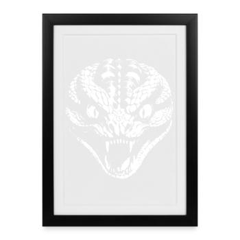 Snake - Framed poster (27 × 37 cm) - black - Front