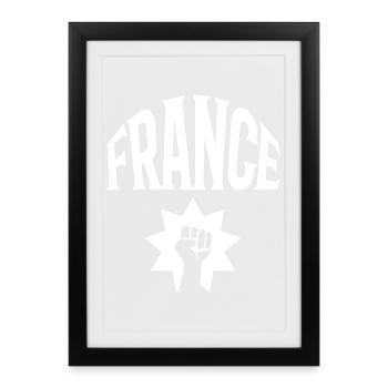 France - Framed poster (27 × 37 cm) - black - Front