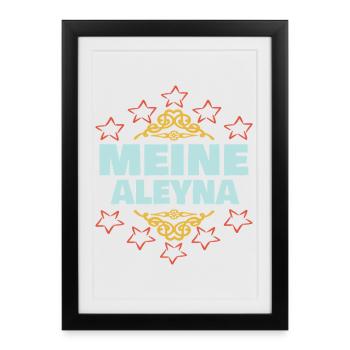 Aleyna en épouse - Affiche encadrée (27 × 37 cm) - noir - Devant