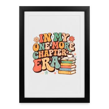Encore une lecture de nerd de l’ère des chapitres - Affiche encadrée (27 × 37 cm) - noir - Devant