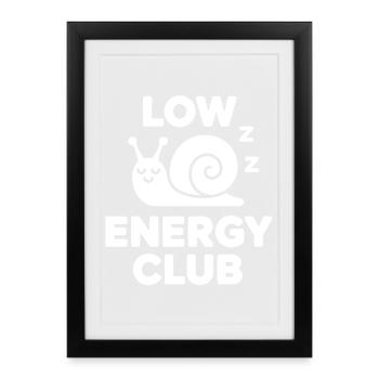 Slow Snail Club - Framed poster (27 × 37 cm) - black - Front